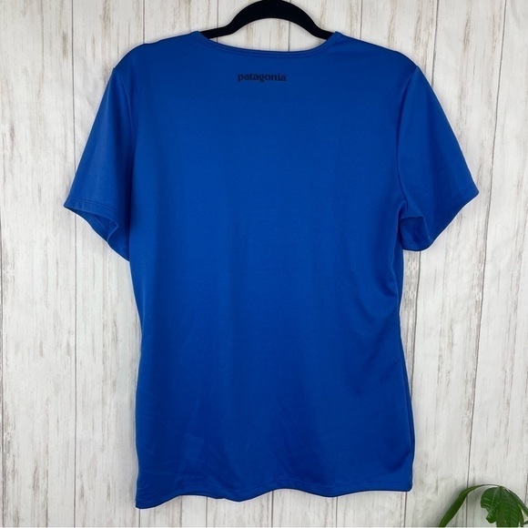 Patagonia blue silk weight top large - Picture 3 of 3